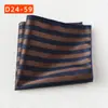 Bolsillo de la Camisa del Traje Bufanda Banquete de Bodas Negocios Poliéster Seda Bufanda Cuadrada Pequeña Pañuelo de Bolsillo Fábrica de Shengzhou Pañuelo Rayado para Hombres