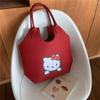 Saco de feltro de viagem de gato de desenho animado atacado grande capacidade bolsa de compras portátil bolsa ambiental bolsa de mão bolsa de múmia
