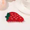 Golais Jewelry Série de Frutas Frescas Coreana Presilha Fofa Versátil Grampo de Cabelo Presilha Tubarão Acessórios para Cabelo de Trás Feminino