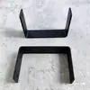 Estante de Almacenamiento en Forma de U para Debajo del Escritorio Colgante Soporte para Altavoz de Computadora Host Divisor de Almacenamiento Estante de Soporte Hebilla Sujetador