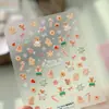 Ambiente Festivo y Cálido de Vacaciones Pegatinas para Uñas Navidad Año Nuevo Muñeco de Nieve Oso Manzana Lindos Colección de Pegatinas para Uñas