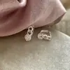 Aretes Geométricos de Circonia Elegantes y Sencillos, Aretes de Moda Versátiles, Sentido de Diseño de Nicho, Aretes de Lujo Ligero para Mujeres, Venta al por Mayor