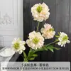 Decoración para el Hogar Floral Color Champagne para Mesa de Café de Sala de Estar, Arreglos Florales para Bodas, Decoración de Pared de Fondo para Bodas, Piezas de Arte con Flores Artificiales
