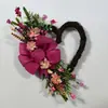 Festival de primavera transfronteiriço festival de grinaldas simples amor forma ao ar livre porta de casa decoração pendurada flor artificial tecida à mão