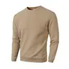 Moletom Masculino Novo Outono e Inverno Tamanho Europeu, Corte Slim, Gola Redonda, Manga Longa, Xadrez, Estilo Europeu e Americano Único, Roupa Casual Masculina para Exterior
