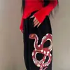 Calça Esportiva Casual Solta com Estampa de Nicho para Dança de Rua Hip-Hop Americano Feminina 2024 Novo Design