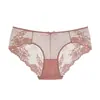 Venda Quente Transfronteiriça Lingerie de Renda Sexy Confortável de Cintura Baixa com Laço e Tecido Transparente Fio Dental que Molda o Corpo Respirável