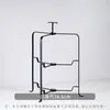 Estante plegable para platos simple y portátil, Estante expositor multifuncional para snacks, Estante para snacks, Estante de bandeja de almacenamiento de hierro