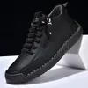 Bestseller transfronterizo de Amazon: Botas Martin para hombre de Amazon, zapatos casuales de media caña, botines, zapatos de estilo británico de talla grande con detalles cosidos