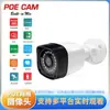 Junzhi 5 Milhões Câmera de Vigilância com Fio de Rede de Alta Definição 1080P para Casa e Exterior de Plástico Câmera PoE 48V