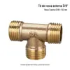 Cotovelo de Rosca Interna e Externa de Cobre, Tês de Rosca Externa, Conexões para Tubos de Cobre, Cotovelo com Rosca Externa e Interna de 4 Pontos, 2 Pontos