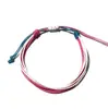 Pulseras de Colores Graduados para Pareja y Amistad, Mezcla y Combina, Superventas Transfronterizos, Pulseras Trenzadas de Hilo de Cera Impermeable de Taiwán