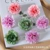Flor Artificial Clavel Cabeza de Flor Horquilla Adorno para la Cabeza Celebración de Boda Regalo de Acompañamiento para el Hogar Decoración con Flor Tela de Seda Flor Artificial DIY