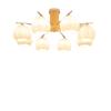Novo lustre de sala de estar estilo japonês vintage creme 2023 luz principal decorativa LED espectro completo proteção ocular luz principal do quarto