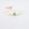 Venta directa del fabricante: Pulsera de Flores Secas Estilo Estrella de Mar con Encaje de Gipsofila Fresca y Dulce, Pulsera de Flores Naturales Reales, Hecha a Mano