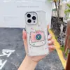 Funda para Teléfono Móvil Transparente con Marco de Cámara Electrochapado y Cristales de Diamante Puntos Rompecabezas Corazón Dulce Adecuada para Apple 1716 Promax Cubierta Protectora Transparente