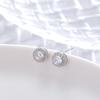 Aretes Casuales Nicho Elegantes de Alta Gama Aguja de Plata S925 Zircón para Mujer Exquisitos Aretes de Perlas Clips para Orejas Sin Perforar