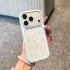Funda de teléfono colorida y simple con huella de pata compatible con Apple 17promax, linda para niñas, 16/15, ventana grande, 14/13