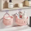 Cesta de Armazenamento de Plástico para Parede, sem Furos, com Drenagem de Água, para Cebola, Gengibre e Alho na Cozinha