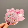 Pulsera creativa nueva con cuentas para niños, pegatinas para uñas de niña, bebé, dibujos animados, pegatinas para uñas, tridimensional, lindas, set de regalo