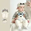 Mameluco de otoño, ropa de bebé para principios de otoño, abrigo súper lindo para bebés pequeños, ropa para salidas de primavera y otoño, conjunto de otoño para bebé niño