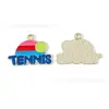 Serie de Venta Caliente Transfronteriza de Tenis Bolsas para Raquetas Accesorios Colgante de Aleación DIY Cadena para Teléfono Llavero Encanto
