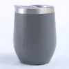 Fornecimento Direto Transfronteiriço Copo Casca de Ovo em U 12oz Copo de Vinho Tinto Barriga Grande de Aço Inoxidável 304 Copo com Isolamento a Vácuo de Camada Dupla para Quente e Frio