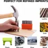 Juego de 27 piezas 3 mm letra capital acero punzón de grabado para estampar DIY cuero tallado joyería anillo usando acero al alto carbono