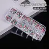 Pedras de Strass Coloridas Irregulares para Nail Art 12 Compartimentos Champagne Branco Marquise Resina Strass Flatback Atacado Cinturão Industrial de Yiwu
