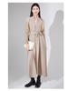 Gabardina de Moda Miyake para Mujer, Estilo Largo, Sensación de Alta Gama, Ropa Femenina de Comercio Exterior Transfronterizo, Ropa Holgada Tallas Grandes, Abrigo para Primavera