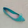 Nuevos Zapatos Planos con Lazo de Comercio Exterior para Primavera y Otoño Zapatos Elegantes Bajos de Una Sola Pieza Zapatos de Ballet Franceses de Punta Fina con Suela Suave y Suelas Gruesas
