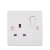 Enchufe de Alimentación Doble Tipo 146 de Baquelita de 13A con Interruptor, Baquelita Británica, Nylon Británico, Estándar Británico Tipo 86 de Hong Kong