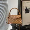 Bolso Casual Simple Nuevo de Otoño con Estampado y Lunares Elegante Moderno de Hombro Cruzado de Mano Pequeño Cuadrado para Mujer