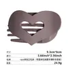 Pinza para el Cabello de Pato con Estampado de Leopardo Retro Corazón Clip Plano de Alta Gama para Mujer Parte Posterior de la Cabeza Placa Grande Abalone Pinza para el Cabello