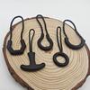 Puxador de Zíper em Forma de U de TPU Ecológico Corda de Cauda para Roupas e Bolsas Moldagem por Injeção Cordão de Puxar Aba de Puxar Semi-Circular de Plástico PU