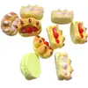 Juguetes de Comida de Resina, Pan de Fresa Simulado, Pasadores Hechos a Mano DIY, Bolsas Ciega para Casa de Muñecas, Adornos Pequeños para Juego Imaginario, Accesorios al por Mayor