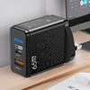 Carregador de Celular Multi-Porta LED USB+Type-C Padrão US Padrão Europeu Padrão UK Cabeça de Carregamento de Viagem PD Portátil