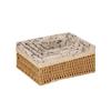 Cesta de almacenamiento de artículos diversos al por mayor, caja de almacenamiento de control remoto de escritorio, cajón de casa, porche, cesta tejida de cuerda de papel, juego de cuatro piezas