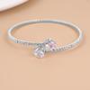 Europa e Estados Unidos joias da moda mais vendidas personalidade simples diamante brilhante multi-fileiras strass amor pulseira aberta pulseira feminina atacado