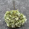 Fabricante de Flores Artificiales para Bodas Verdes Hortensia Verde Rosa Rocío de Golondrina Loto Bola de Cebolla Decoración Suave para Bodas Flor Artificial al por Mayor
