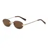 Gafas de Sol Sin Marco Nuevas Transfronterizas para Hombres y Mujeres, Gafas de Sol de Alta Gama Retro para Celebridades de Internet, Gafas con Filtro de Luz Azul, Monturas Lisas