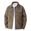 Chaqueta de cuero PU estilo retro americano talla europea OLA transfronteriza para hombre, estructurada y elegante, simple y moderna, de corte holgado