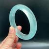 Pulsera de jade acuamarina especie de hielo de agua azul fondo soleado pulsera congelada azul cielo pulsera de jade de roca de cuarzo esmeralda azul cielo