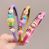 Faixa de Cabelo Plissada Infantil, Grampo para Acabamento de Cabelos Curtos, Faixa de Cabelo Antiderrapante Dentada para Menina, Coque de Cabelo para Menina