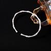 Pulsera de Bambú Cepillado para Mujer, Estilo Chino Nuevo de Nicho, Estilo Nacional, Símbolo de Progreso Continuo, Lujo Ligero Exquisito, Sensación de Alta Gama, Joyería de Moda