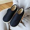 Zapatos Nuevos de Algodón Transpirables, Pantuflas Antideslizantes para el Hogar, Zapatos de Tela para Interiores de Cuatro Estaciones para Hombre y Mujer, Pantuflas de Algodón Cómodas con Velcro para Parejas