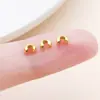 Fivela de Fecho Real Dourada Banhada a Cobre 18K com Contas em Forma de Meia-Lua Acabamento em C Fivela Aberta Contas Abertas Pulseira Colar DIY Feito à Mão Acessórios de Joias