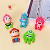 XQ403 Creative Toy Story série desenho animado boneca de borracha macia artesanal acessórios para bonecas DIY chaveiro pingente