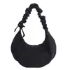 2025 Bolso de Hombro con Tirantes Plisados y Cordón para el Hombro o la Axila Gran Capacidad Casual Literario Versátil Simple Moda Bolso de Mano para Mujer