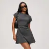 Vestido Versátil de Color Sólido con Pliegues, Ajuste Delgado, Nuevo para el Verano 2026 para Mujer, con un Diseño Elegante y Apariencia Sofisticada, en Stock